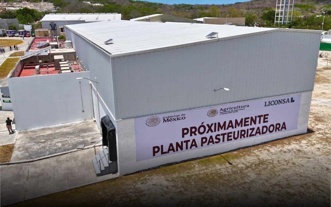 Gobierno federal impulsa autosuficiencia lechera con planta pasteurizadora en Campeche