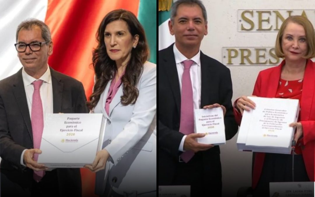 Secretaría de Hacienda y Crédito Público entrega el Paquete Económico 2026 al Congreso de la Unión